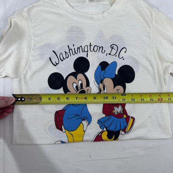 VTG 90s sz Women's M Mickey & Minnie Mouse DC T-Shirt Single Stitch USA made - Picture 11 of 12